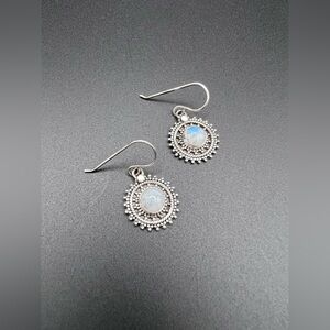 Sterling Silver Moonstone Earrings